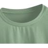 imageSOLY HUX Womens Graphic Oversized Tees Letter Print Summer Tops Vintage Half Sleeve Loose Casual T ShirtsMint Green Graphic