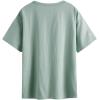 imageSOLY HUX Womens Graphic Oversized Tees Letter Print Summer Tops Vintage Half Sleeve Loose Casual T ShirtsMint Green Letter Graphic
