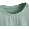 imageSOLY HUX Womens Graphic Oversized Tees Letter Print Summer Tops Vintage Half Sleeve Loose Casual T ShirtsMint Green Letter Graphic