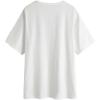 imageSOLY HUX Womens Graphic Oversized Tees Letter Print Summer Tops Vintage Half Sleeve Loose Casual T ShirtsWhite Ca