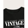 imageSOLY HUX Womens Graphic Tees Letter Car Print Crop Tops Short Sleeve Crew Neck Summer T ShirtBlack Letter