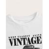 imageSOLY HUX Womens Graphic Tees Letter Car Print Crop Tops Short Sleeve Crew Neck Summer T ShirtWhite Letter