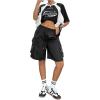 imageSOLY HUX Womens Graphic Tees Y2k Oversized T Shirt Jersey Streetwear Shirts Vintage Summer TopsBlack and White