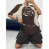 imageSOLY HUX Womens Graphic Tees Y2k Oversized T Shirt Jersey Streetwear Shirts Vintage Summer TopsBrown and Beige