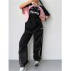 imageSOLY HUX Womens Graphic Tees Y2k Oversized T Shirt Jersey Streetwear Shirts Vintage Summer TopsPink and Black