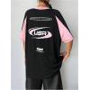 imageSOLY HUX Womens Graphic Tees Y2k Oversized T Shirt Jersey Streetwear Shirts Vintage Summer TopsPink and Black