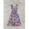 imageSOLY HUX Womens Summer Tropical Midi Dresses Square Neck Beach ALine Sun Casual Boho Floral Print Flowy Long DressGreen Floral