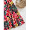 imageSOLY HUX Womens Summer Tropical Midi Dresses Square Neck Beach ALine Sun Casual Boho Floral Print Flowy Long DressMulticolor