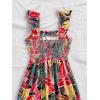 imageSOLY HUX Womens Summer Tropical Midi Dresses Square Neck Beach ALine Sun Casual Boho Floral Print Flowy Long DressMulticolor