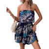 Blue Tropical Print