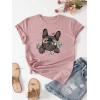 imageSOLY HUX Womens Cute Graphic Tees Cartoon Casual Summer Tops Short Sleeve T ShirtsPink Dog