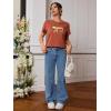 imageSOLY HUX Womens Cute Graphic Tees Cartoon Casual Summer Tops Short Sleeve T ShirtsRust Brown