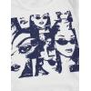 imageSOLY HUX Womens Graphic Tees Summer Figure Print Short Sleeve T Shirts Crop TopNavy Blue Figure
