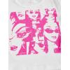 imageSOLY HUX Womens Graphic Tees Summer Figure Print Short Sleeve T Shirts Crop TopPink Figure