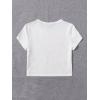 imageSOLY HUX Womens Graphic Tees Summer Figure Print Short Sleeve T Shirts Crop TopWhite Graphic