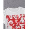 imageSOLY HUX Womens Graphic Tees Summer Figure Print Short Sleeve T Shirts Crop TopWhite Graphic