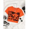 imageSOLY HUX Womens Graphic Tees Y2k Crop Top Short Sleeve T Shirt Tee Summer TopsOrange Figure