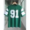 imageSOLY HUX Womens Jersey Shirts Number Graphic Tees Short Sleeve Crew Neck Loose Y2k TopsDark Green Number