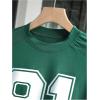 imageSOLY HUX Womens Jersey Shirts Number Graphic Tees Short Sleeve Crew Neck Loose Y2k TopsDark Green Number