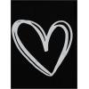 imageSOLY HUX Womens Letter Print Graphic Tees Short Sleeve Tops Casual Summer T ShirtBlack White Heart