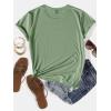 imageSOLY HUX Womens Letter Print Graphic Tees Short Sleeve Tops Casual Summer T ShirtGraphic Mint Green