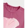 imageSOLY HUX Womens Letter Print Graphic Tees Short Sleeve Tops Casual Summer T ShirtPink Graphic Heart