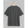 imageSOLY HUX Womens Oversized Graphic Tees Drop Shoulder Half Sleeve Loose Casual T Shirt TopsDark Grey Letter