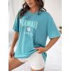 imageSOLY HUX Womens Oversized T Shirts Letter Print Casual Summer Tops Graphic Tees for WomenBlue