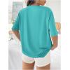 imageSOLY HUX Womens Oversized T Shirts Letter Print Casual Summer Tops Graphic Tees for WomenBlue Multi