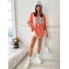 imageSOLY HUX Womens Oversized T Shirts Letter Print Casual Summer Tops Graphic Tees for WomenGraphic Orange