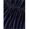 imageSOLY HUX Womens Square Neck Short Sleeve Peplum Tops Tie Front Summer Tee Shirt StreetwearDark Blue