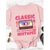 imageSOLY HUX Womens Summer Crewneck Shirts Graphic Tee Tops Short Sleeve Retro TShirtsPink Graphic
