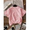 imageSOLY HUX Womens Vintage TShirt Short Sleeve Leopard Graphic Tees Crew Neck Streetwear ShirtsLight Pink
