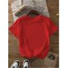 imageSOLY HUX Womens Vintage TShirt Short Sleeve Leopard Graphic Tees Crew Neck Streetwear ShirtsRed Graphic