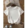 imageSOLY HUX Womens Vintage TShirt Short Sleeve Leopard Graphic Tees Crew Neck Streetwear ShirtsWhite Graphic