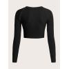imageSOLY HUX Womens Y2K Shirt Gothic Long Sleeve Crop Tops Graphic Tees Skull Floral Print T ShirtsBlack Graphic