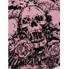 imageSOLY HUX Womens Y2K Shirt Gothic Long Sleeve Crop Tops Graphic Tees Skull Floral Print T ShirtsLight Pink Graphic