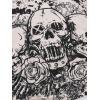 imageSOLY HUX Womens Y2K Shirt Gothic Long Sleeve Crop Tops Graphic Tees Skull Floral Print T ShirtsWhite Graphic