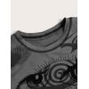 imageSOLY HUX Womens Y2k Goth Tops Graphic Vintage Eye Print Crop Tops Short Sleeve Summer Going Out Tees T ShirtsGrey Figure