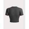 imageSOLY HUX Womens Y2k Goth Tops Graphic Vintage Eye Print Crop Tops Short Sleeve Summer Going Out Tees T ShirtsGrey Figure