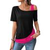 Black and Hotpink