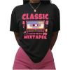 imageSOLY HUX Womens Summer Crewneck Shirts Graphic Tee Tops Short Sleeve Retro TShirtsBlack Printed
