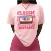 imageSOLY HUX Womens Summer Crewneck Shirts Graphic Tee Tops Short Sleeve Retro TShirtsPink Graphic