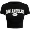 imageSOLY HUX Womens Y2K Vintage Graphic Tees Letter Printed Cropped Tee Short Sleeve Crop TShirtsBlack Letter