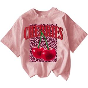 imageSOLY HUX Womens Vintage TShirt Short Sleeve Leopard Graphic Tees Crew Neck Streetwear ShirtsLight Pink