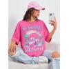 imageSOLY HUX Womens Graphic Tees Cute Print Short Sleeve Tee Preppy Clothes Casual Vintage Summer Oversized T Shirt TopHot Pink Graphic