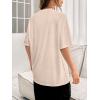 imageSOLY HUX Womens Graphic Tees Cute Print Short Sleeve Tee Preppy Clothes Casual Vintage Summer Oversized T Shirt TopKhaki Letter Multi