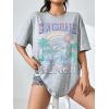 imageSOLY HUX Womens Graphic Tees Cute Print Short Sleeve Tee Preppy Clothes Casual Vintage Summer Oversized T Shirt TopLight Grey Letter