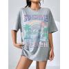 imageSOLY HUX Womens Graphic Tees Cute Print Short Sleeve Tee Preppy Clothes Casual Vintage Summer Oversized T Shirt TopLight Grey Letter