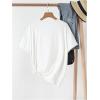 imageSOLY HUX Womens Graphic Tees Cute Print Short Sleeve Tee Preppy Clothes Casual Vintage Summer Oversized T Shirt TopWhite Graphic Floral